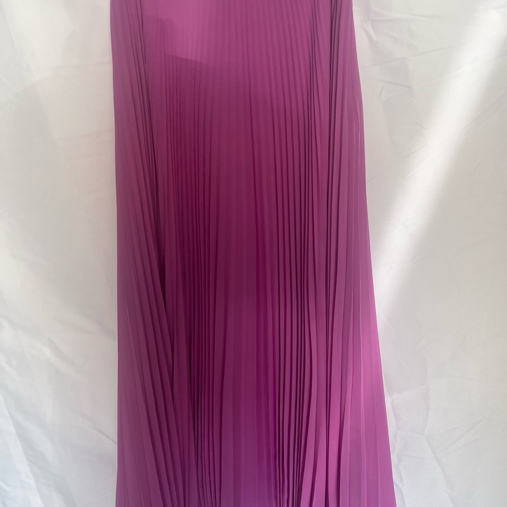 Laundry By Shelli Segal Pink Pleated Maxi Skirt for Cocktail